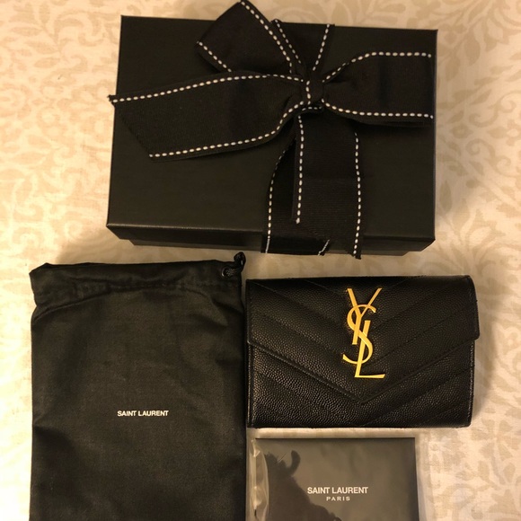 YSL Monogram Quilted Wallet - Picture 2 of 8